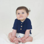 blouse bébé originale marine