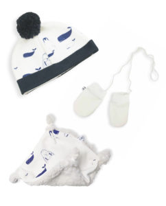 coffret kit pack cadeau naissance bonnet moufles doudou made in france