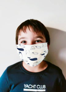 masque imprime coton bio