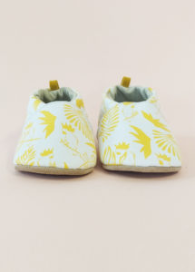 chaussons bébé cuir souple semelle amovible marine premiers pas kapoune nantes