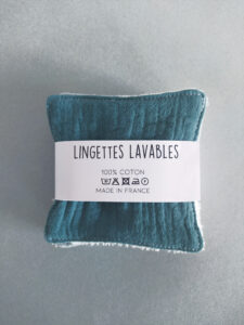 lingettes lavables coton bio