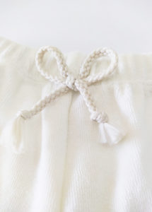 short bebe ecru eponge coton made in france
