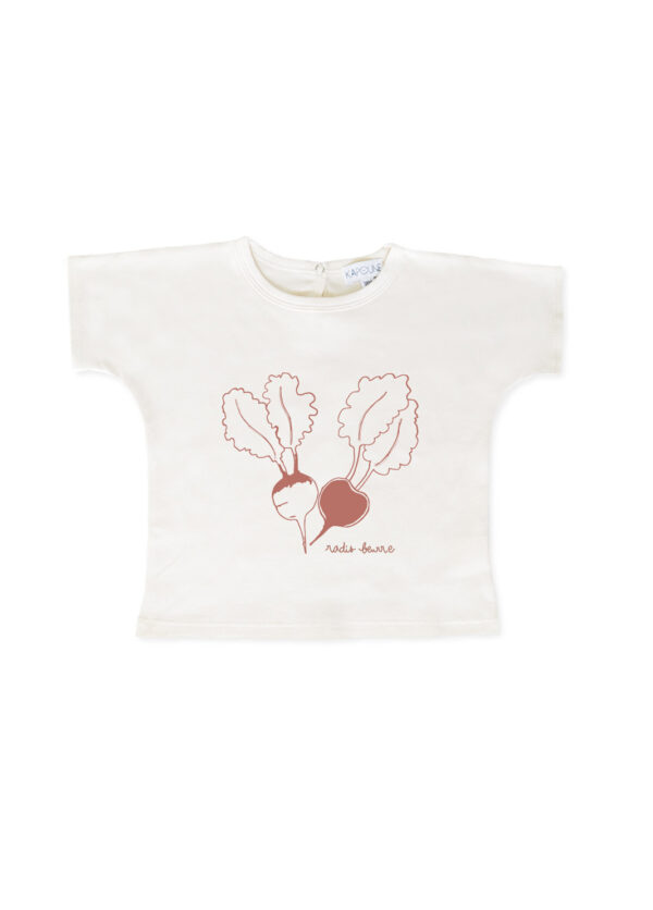 t-shirt-bebe-enfant-ete-motif-radis-beurre-unisexe