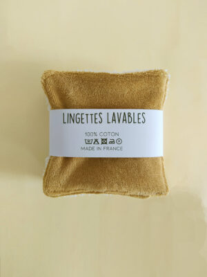 lot lingettes lavables coton bio made in france zéro déchet