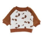sweat enfant bébé vêtement mixte écureuil orignal made in france