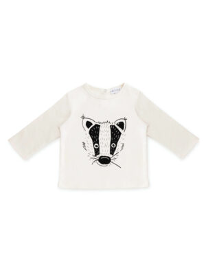 tee-shirt manches longues bébé enfant coton bio made in france motif animal