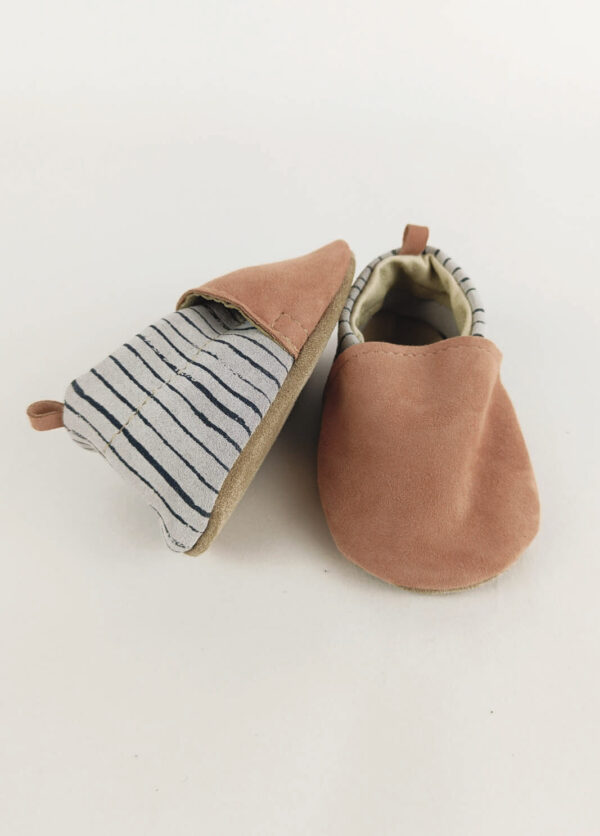 chaussons bébé cuir souple made in france premiers pas kapoune