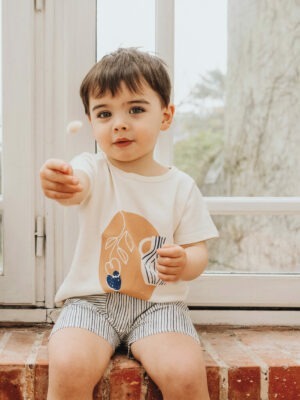 t-shirt bébé enfant coton bio imprimé made in france kapoune shandor