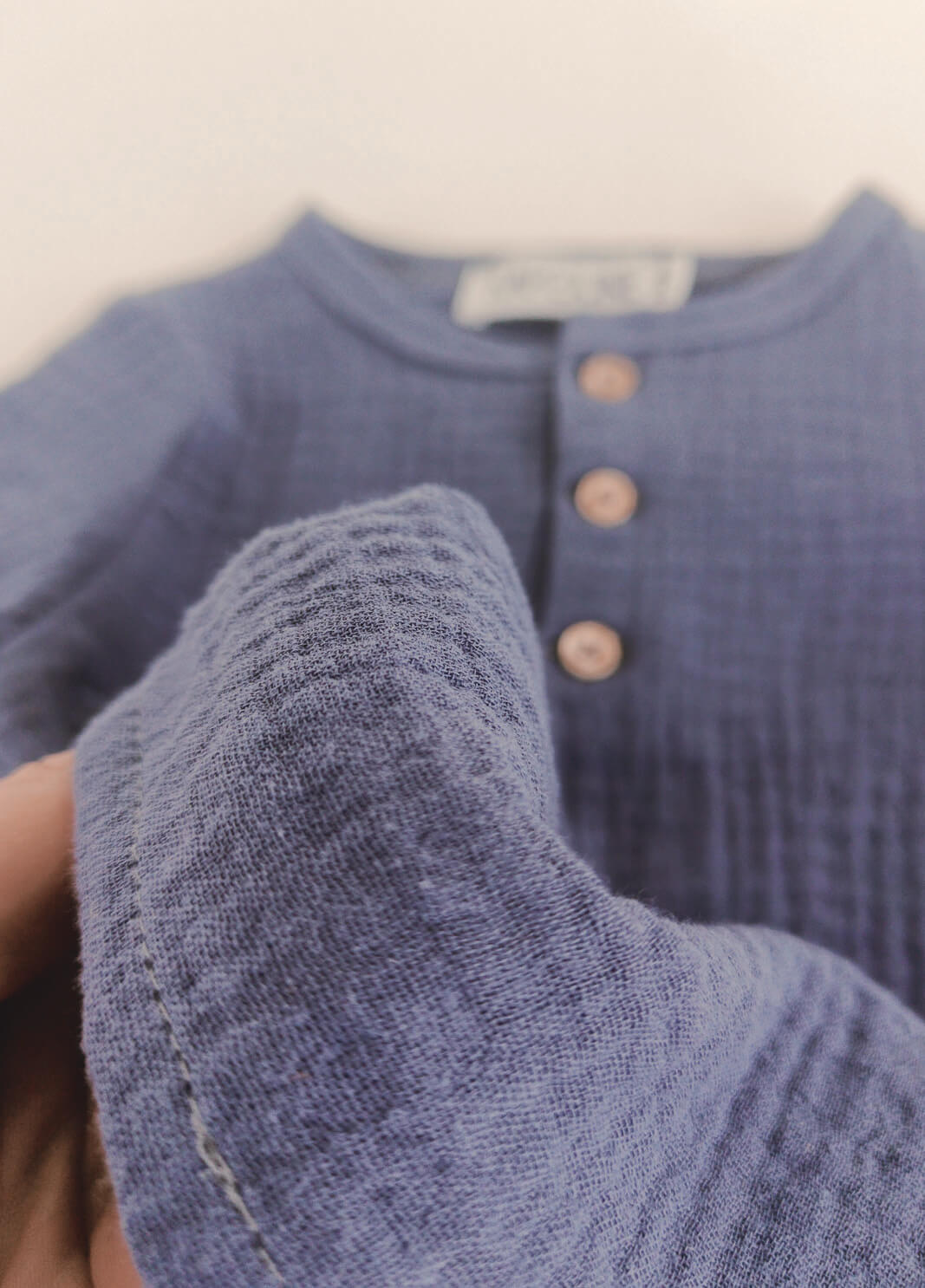 blouse tee-shirt enfant coton bio made in france bleu
