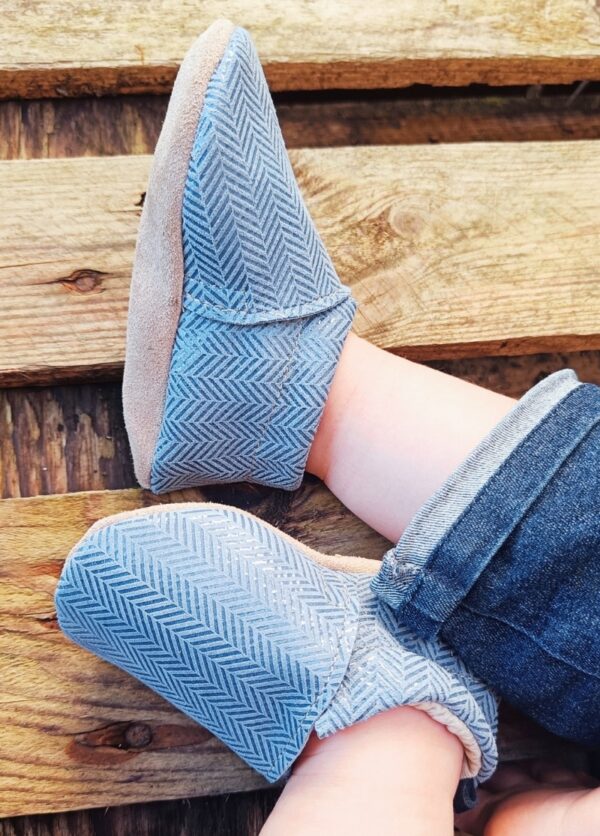 chaussons bebe cuir souples made in france