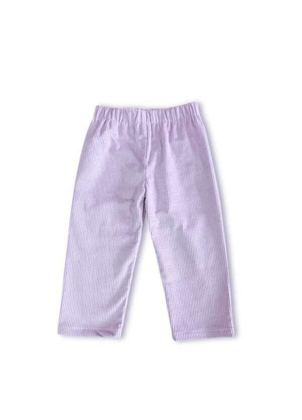 pantalon enfant bébé coton bio lilas