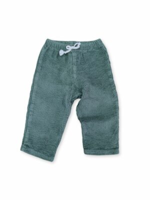 Pantalon bébé velours Vieux Vert seconde main - 18 mois
