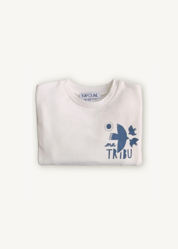 Sweat bébé et enfant Tribu écru – Image 3