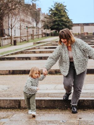 Duo vestes femme et enfant matelassées WILD