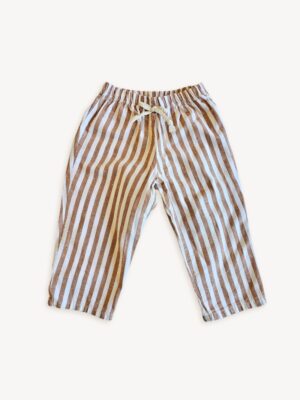 Pantalon rayé cannelle seconde main- 12 mois