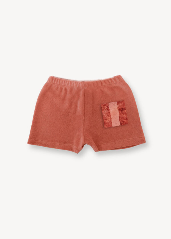 Short pour bébé et enfant éponge brique – Image 3