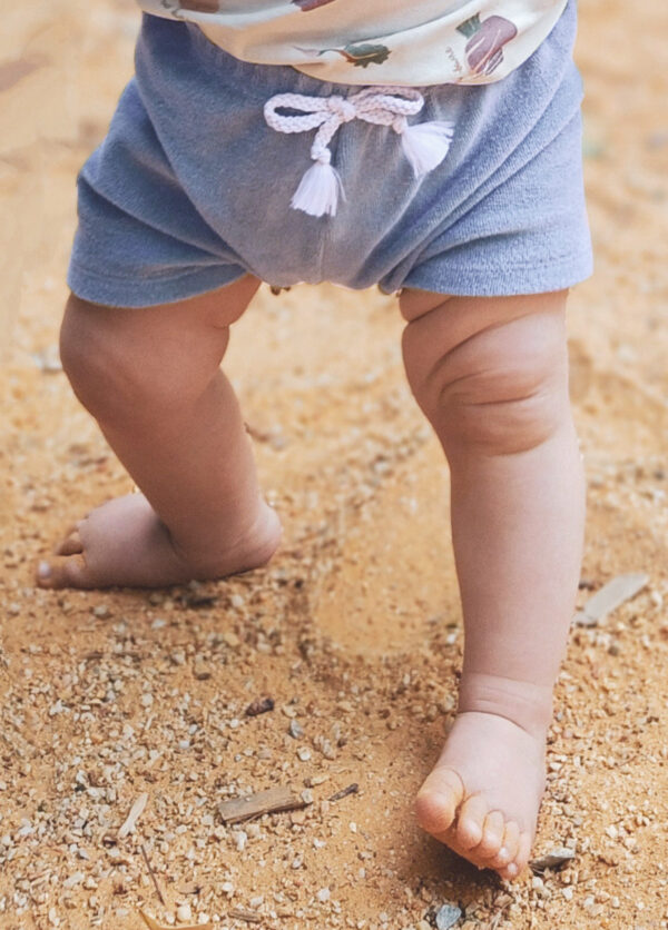 Short pour bébé et enfant éponge bleu polaire – Image 3
