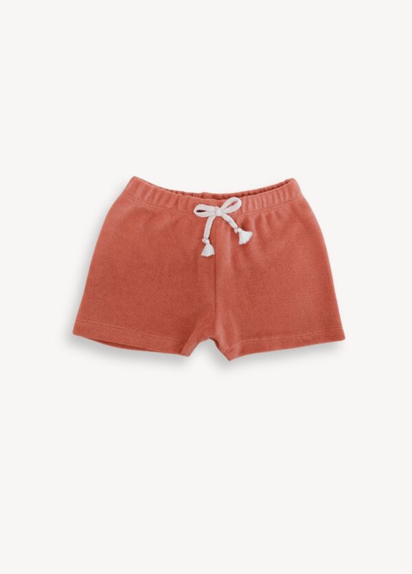 Short pour bébé et enfant éponge brique – Image 2