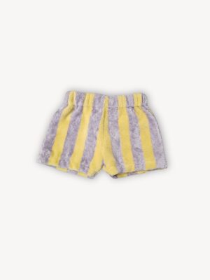 Short pour bébé et enfant éponge rayé lilas