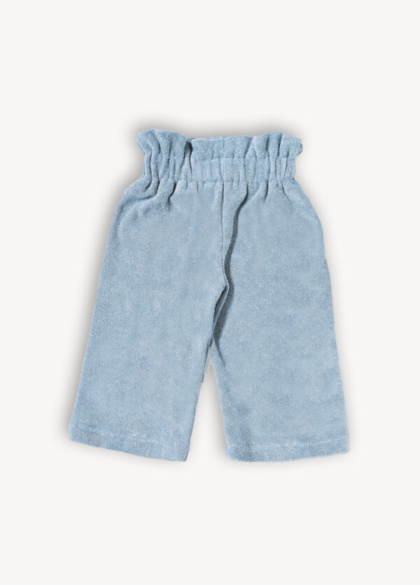 Pantalon bébé et enfant éponge bleu polaire – Image 2