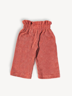 Pantalon bébé et enfant éponge brique