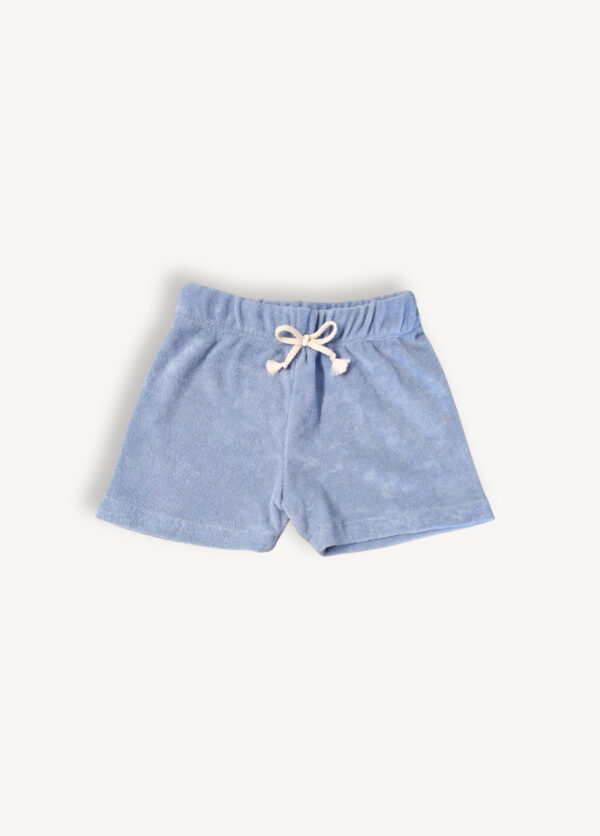 Short pour bébé et enfant éponge bleu polaire