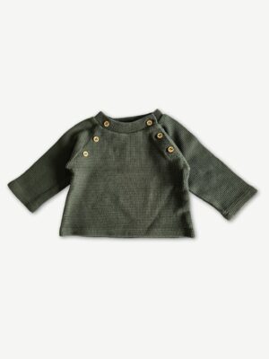 Pull bébé kaki seconde main - 6 mois