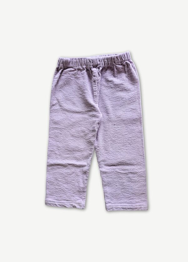 Pantalon velours lilas seconde main- 4 ans