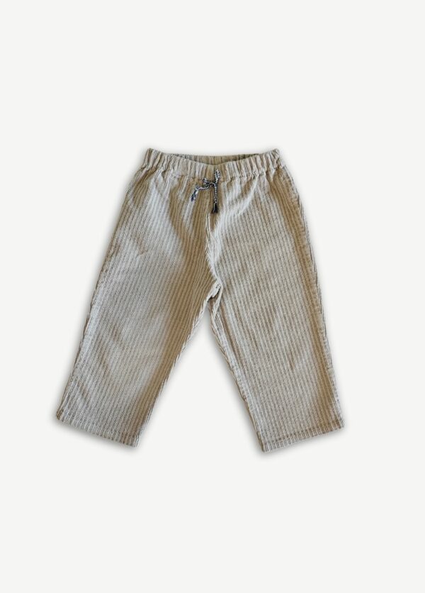 Pantalon enfant velours sable seconde main- 2 ans