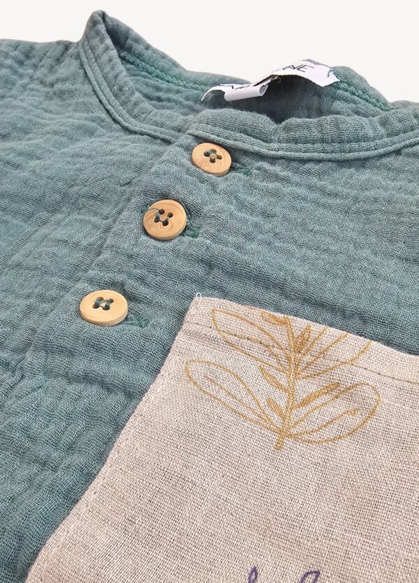 blouse enfant seconde main eucalyptus - 4 ans – Image 2
