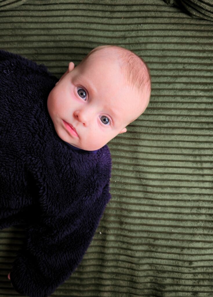 sweat enfant bébé coton bio moumoute marine