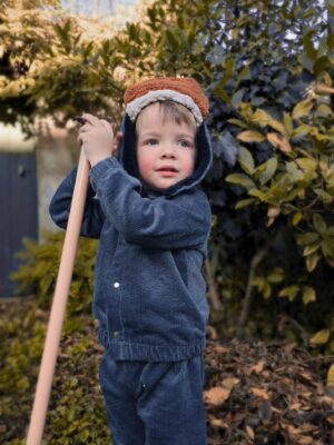 Veste enfant velours coton bio