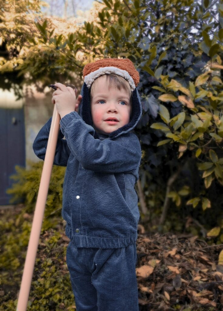 Veste enfant velours coton bio