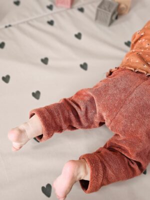 Legging éponge bébé enfant coton bio made in France ce